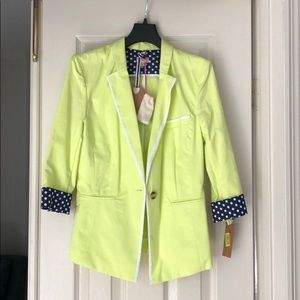 Cremieux lime green blazer